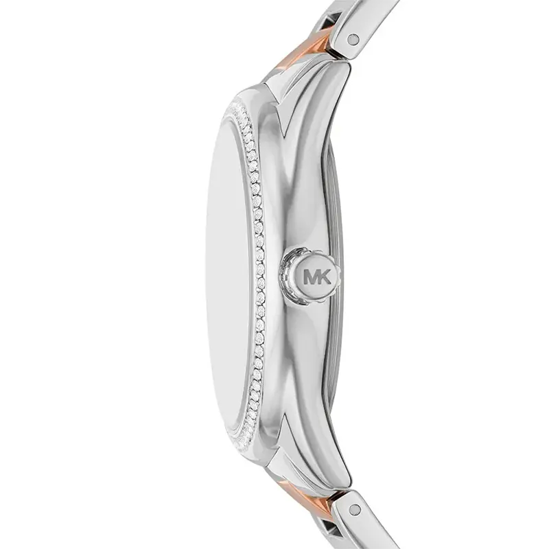 Michael Kors Janelle Silver Dial Two-toneLadies Watch- MK7383